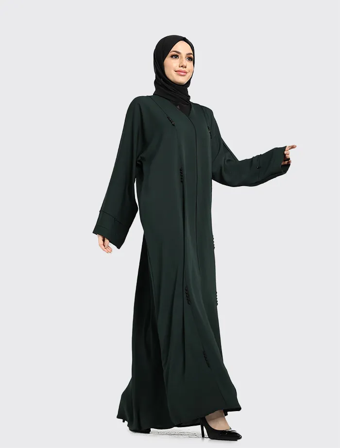 Bottle Green Zoya Abaya 